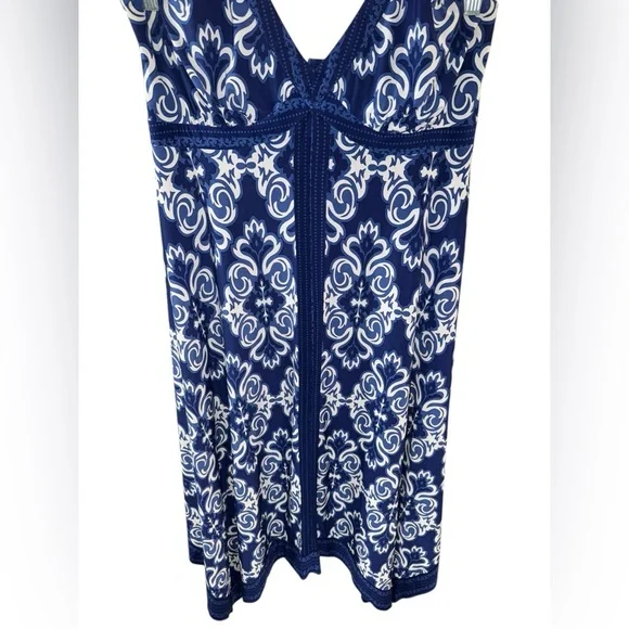 INC International Concepts Woman Blue & White Dress - Picture 2 of 5